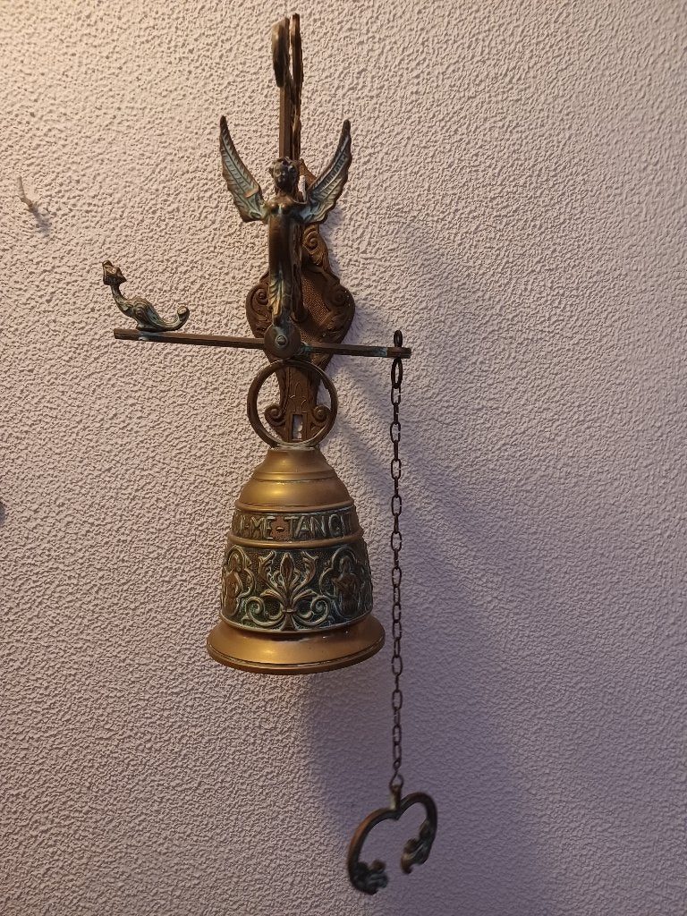 ouderwetse koperen 'kloosterbel' bel, Antiek en Kunst, Ophalen of Verzenden, Koper