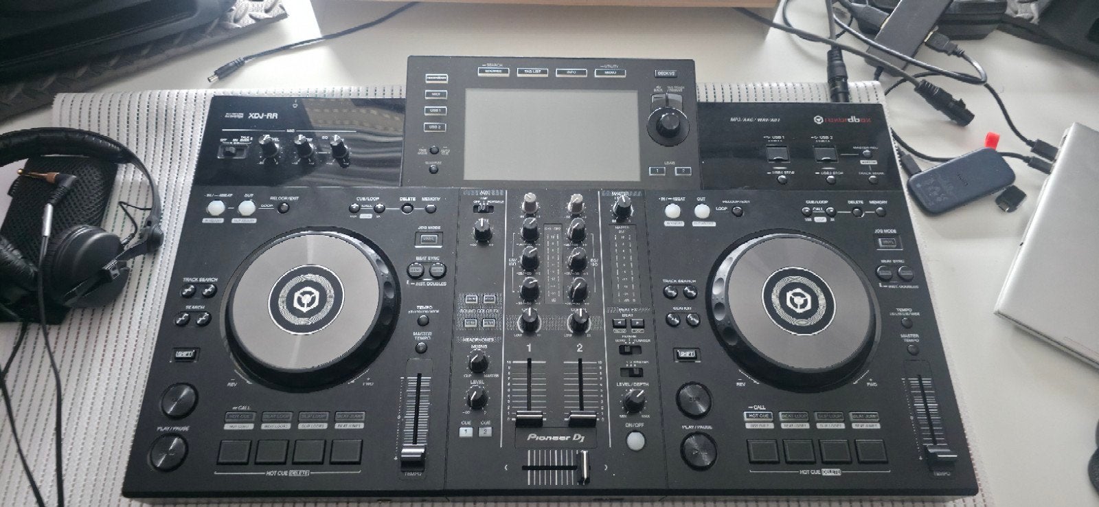 Z.g.a.n. XDJ-RR te koop incl. Stofkap, Muziek en Instrumenten, Dj-sets en Draaitafels, Ophalen, Zo goed als nieuw, Draaitafel
