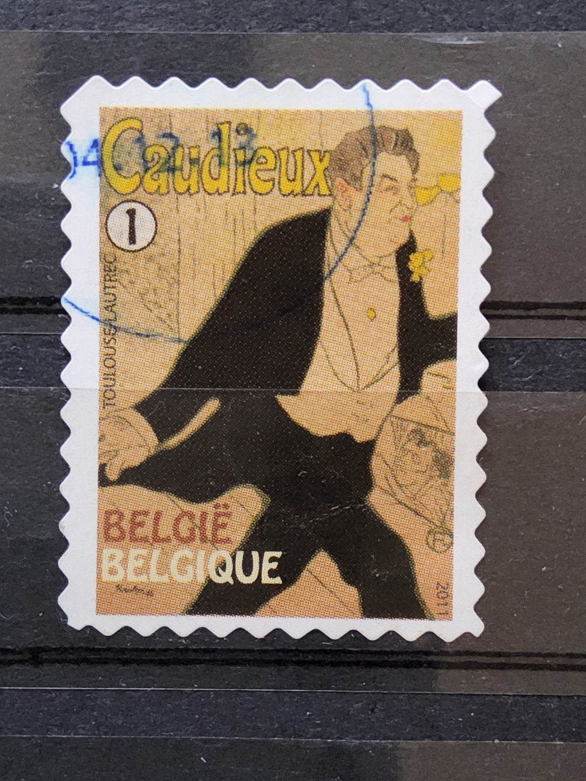 Belgische postzegel Caudieux (Toulouse-Lautrec) 2011, Verzenden, Frankeerzegel, Kunst