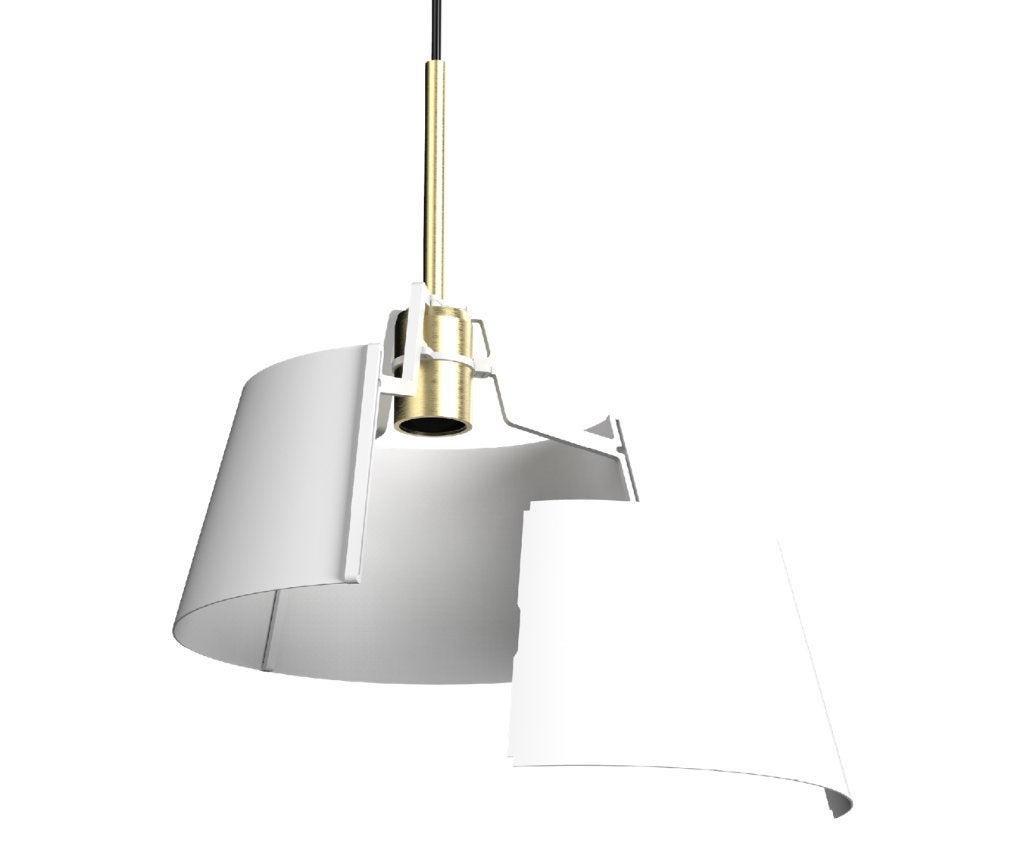 Tonone Bella Pendant Pure White Brass | Van €358, nu, Tonone, Nieuw, Ophalen of Verzenden, Tonone