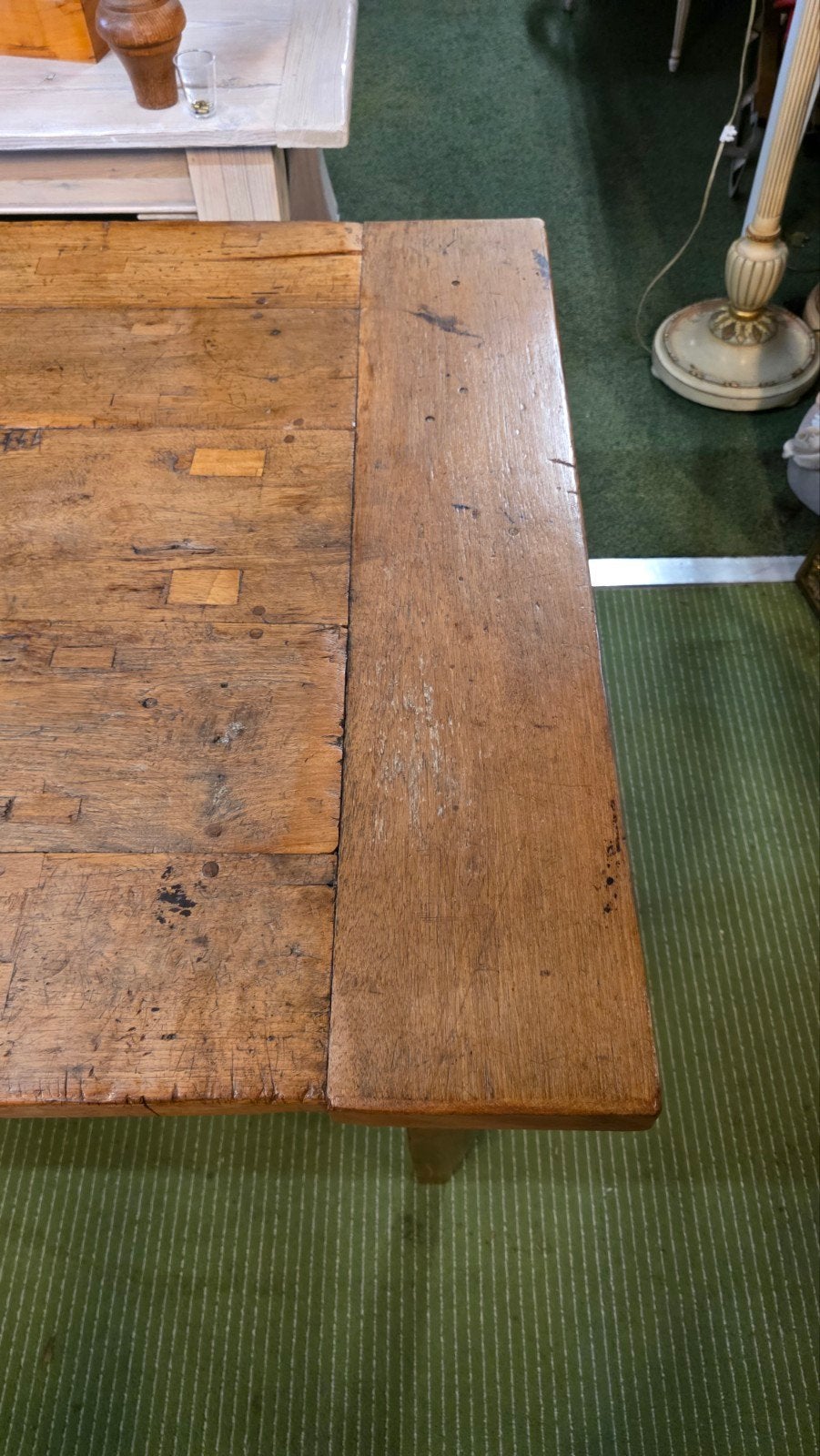 Antieke Franse boeren eetkamertafel 240 cm lang, Ophalen
