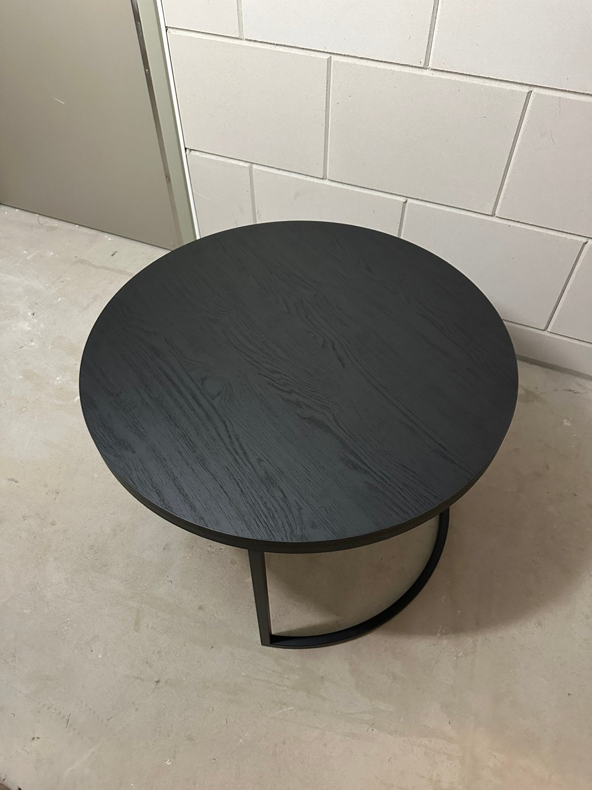 Zwarte salontafel - Haco, Rond, Nieuw, 75 cm of meer, Ophalen