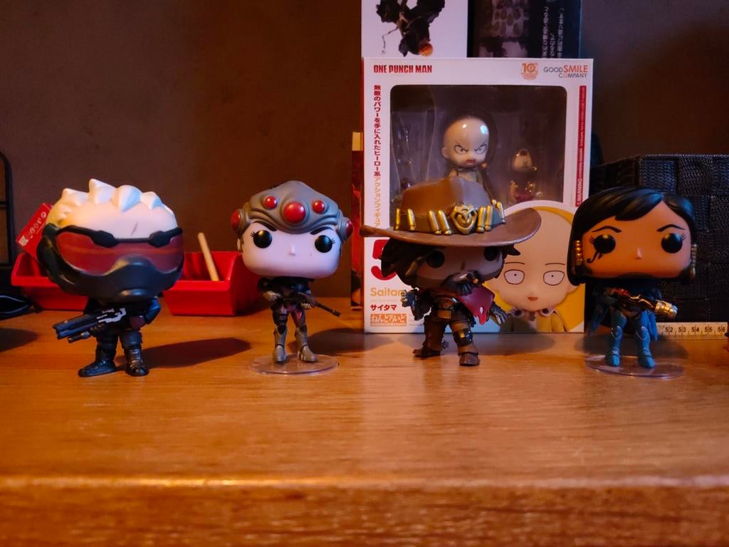 Overwatch Funko Pop! Soldier76, Widowmaker, McCree, Pharah, Ophalen, Zo goed als nieuw
