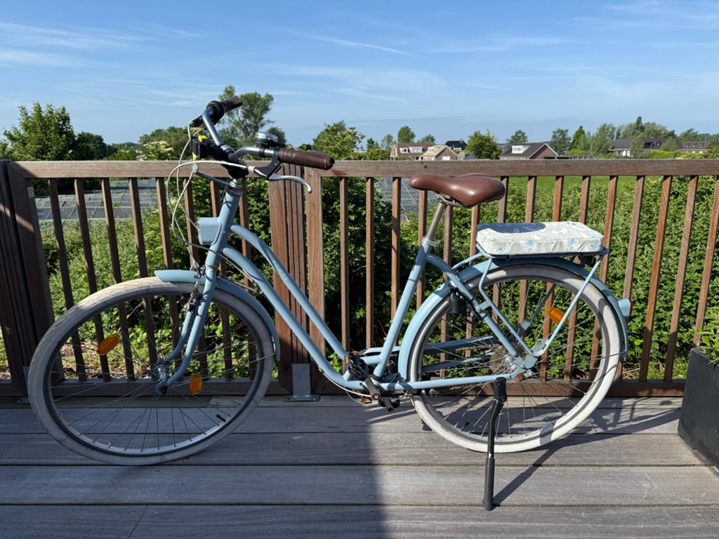 Btwin Elops 120 Stadsfiets Dames L/XL - Lichtblauw, Fietsen en Brommers, Fietsen | Dames | Damesfietsen, Overige merken, Gebruikt