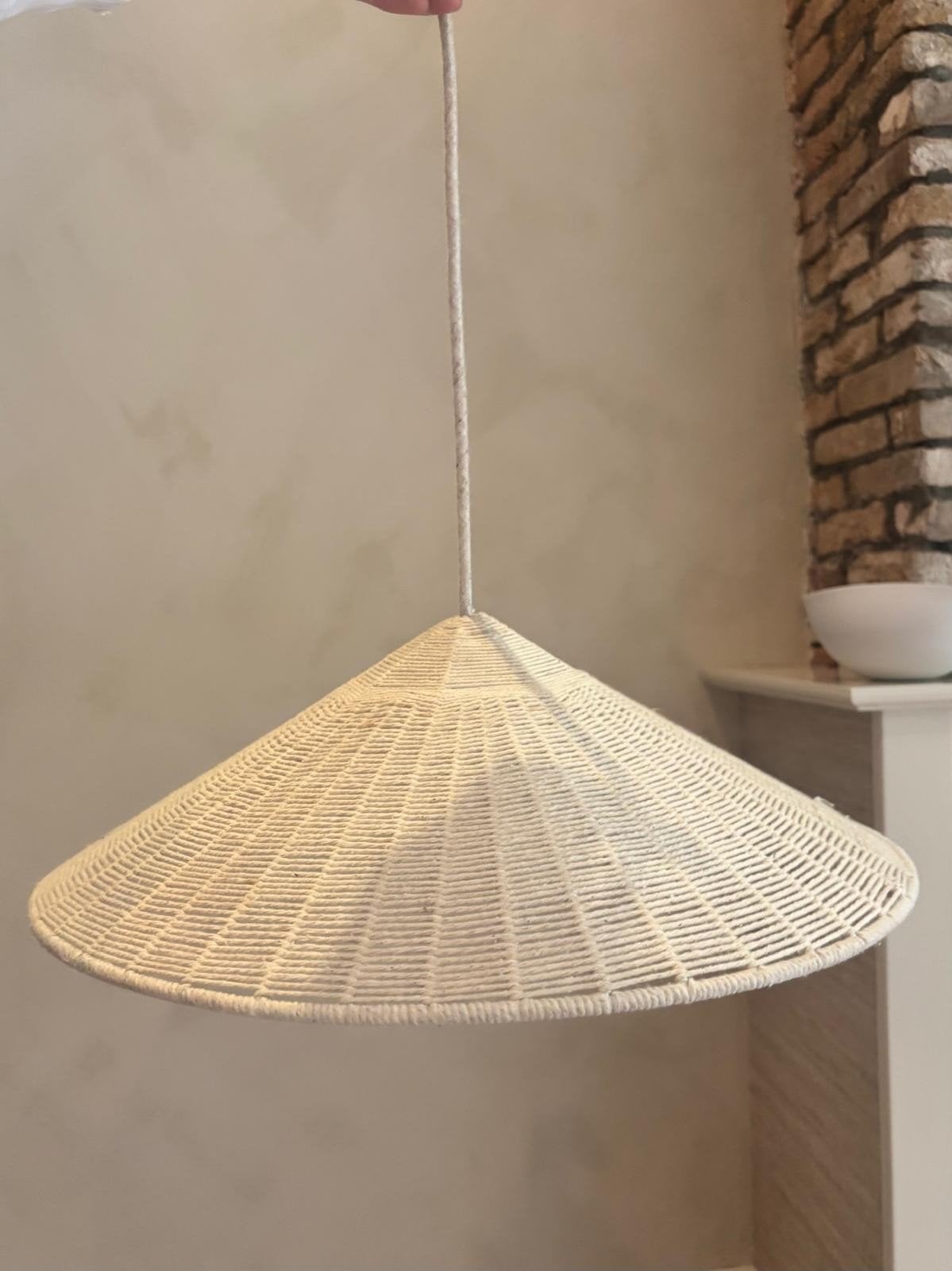 Zara Home Hanglamp met touwkap, Ophalen of Verzenden, Nieuw, Natuurlijk materiaal, Bohemian, Scandinavisch, Natuurlijk