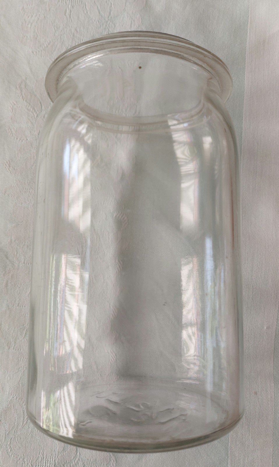 Vintage Glazen Weck Pot 1 1/2 Liter - Decoratief en Functio, Antiek en Kunst, Ophalen