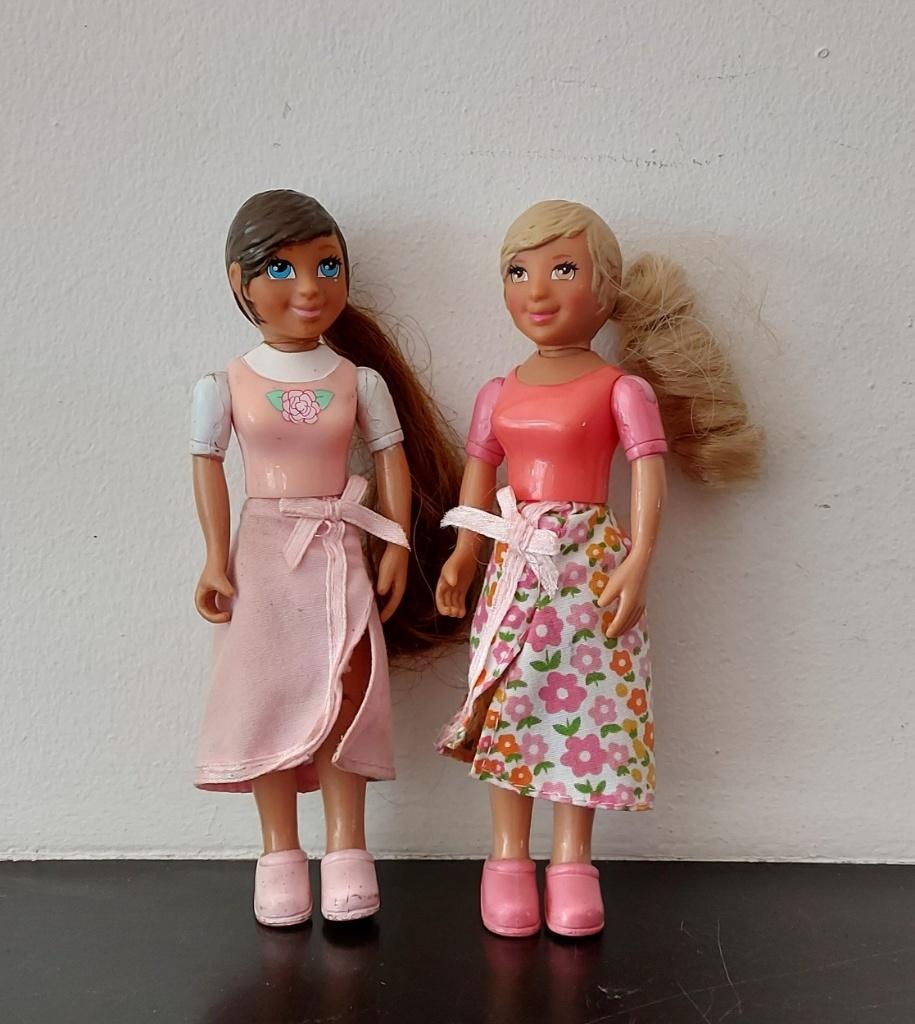 Poppenhuis2 poppetjes LCB beweegbare armen benen, Verzamelen, Ophalen of Verzenden, Gebruikt