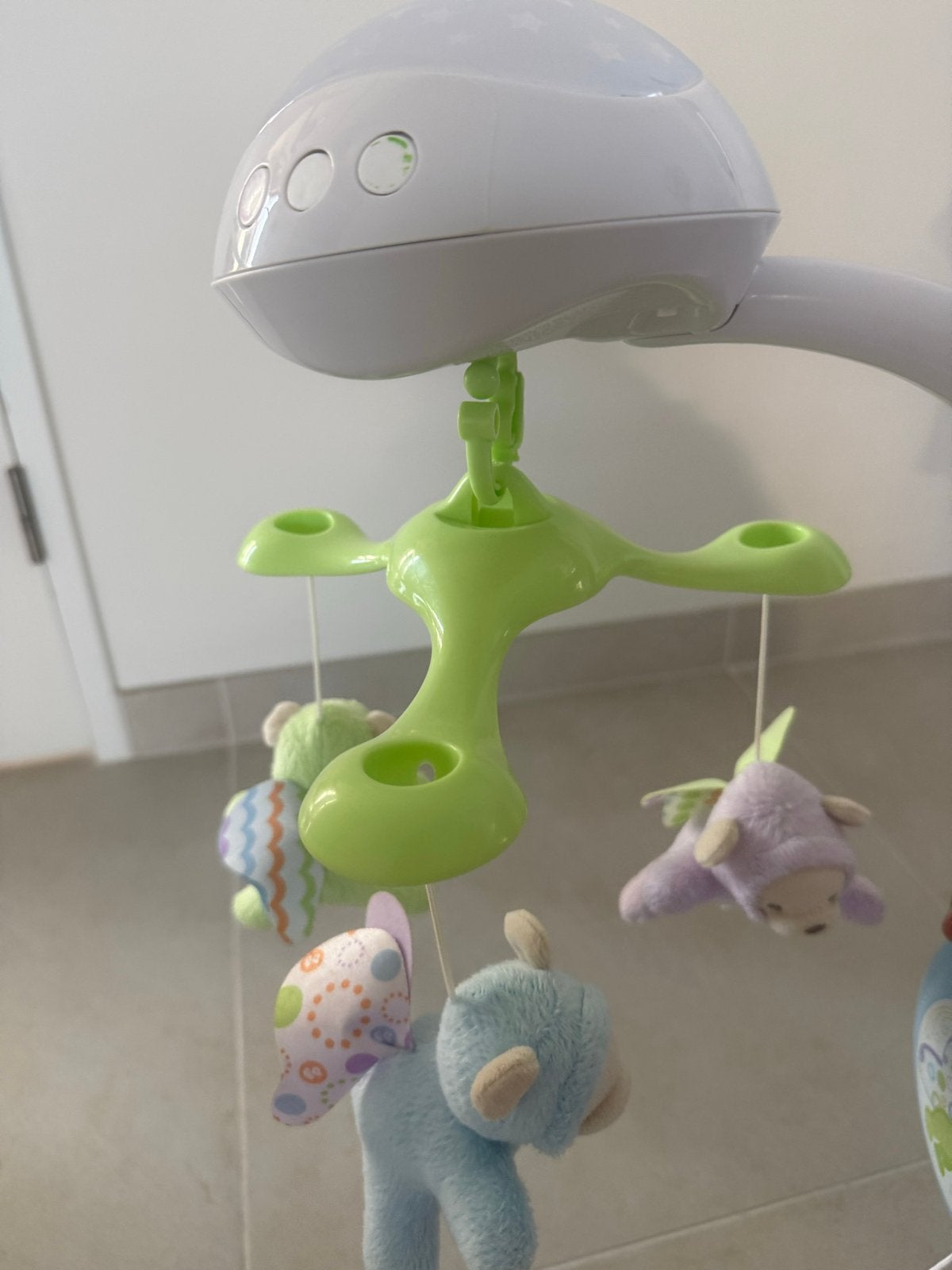 Fisher-Price Muziekmobiel met Projector en Geluid, Ophalen of Verzenden, Zo goed als nieuw, Mobiel, Met licht