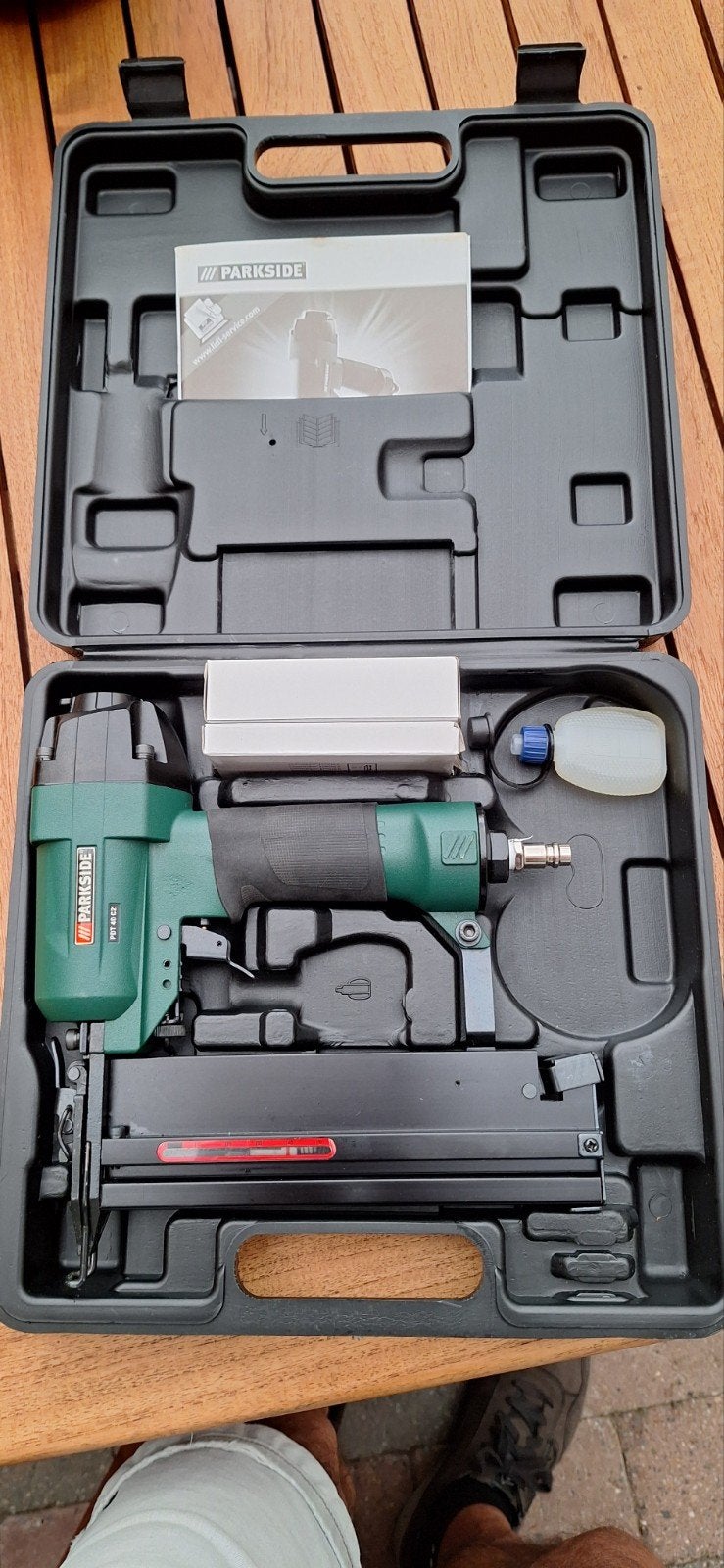 Perslucht Parkside Tacker/Nietmachine - Zo goed als nieuw, Ophalen of Verzenden, Zo goed als nieuw, Tacker/nietmachine, Parkside