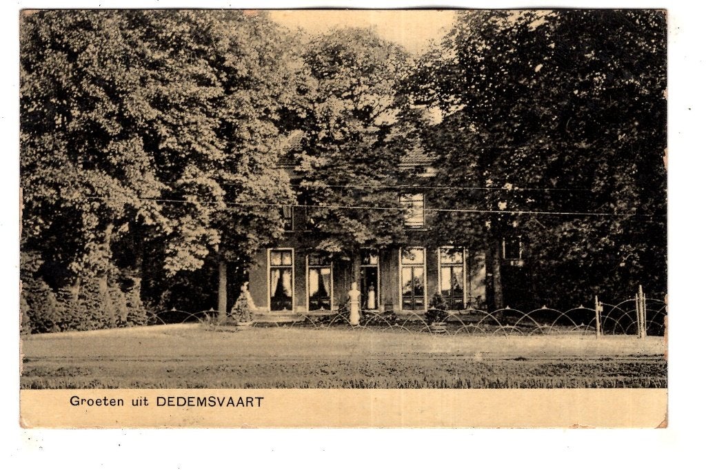 Dedemsvaart Groeten  1908 met Villa, Ophalen of Verzenden, Voor 1920, Gelopen, Overijssel