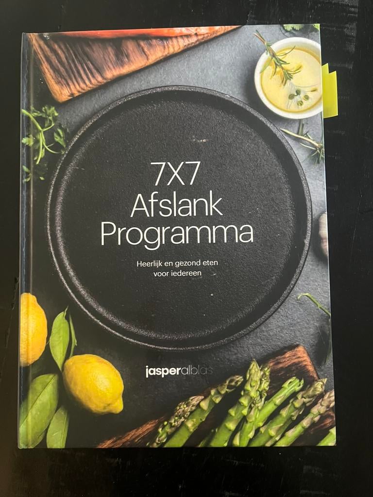 7x7 Afslank Receptenboek - Jasper Alblas, Jasper Alblas, Overige typen, Ophalen of Verzenden, Zo goed als nieuw