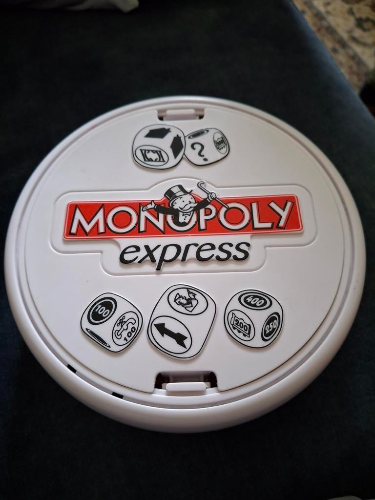 Monopoly Express Reisspel - Compact en Compleet, Gebruikt, Ophalen of Verzenden, Een of twee spelers, Hasbro