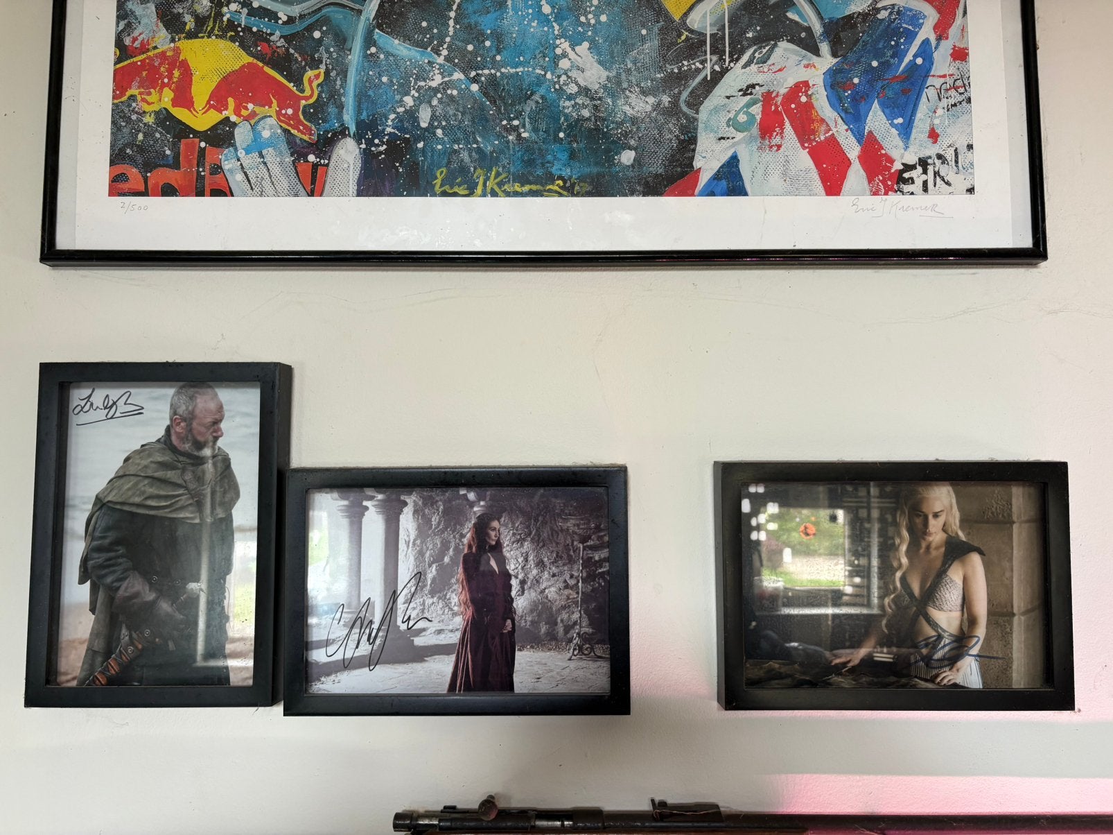 4 Game Of Thrones acteur gesigneerde foto’s + certificaten, Ophalen, Ingelijst, Overig onderwerp