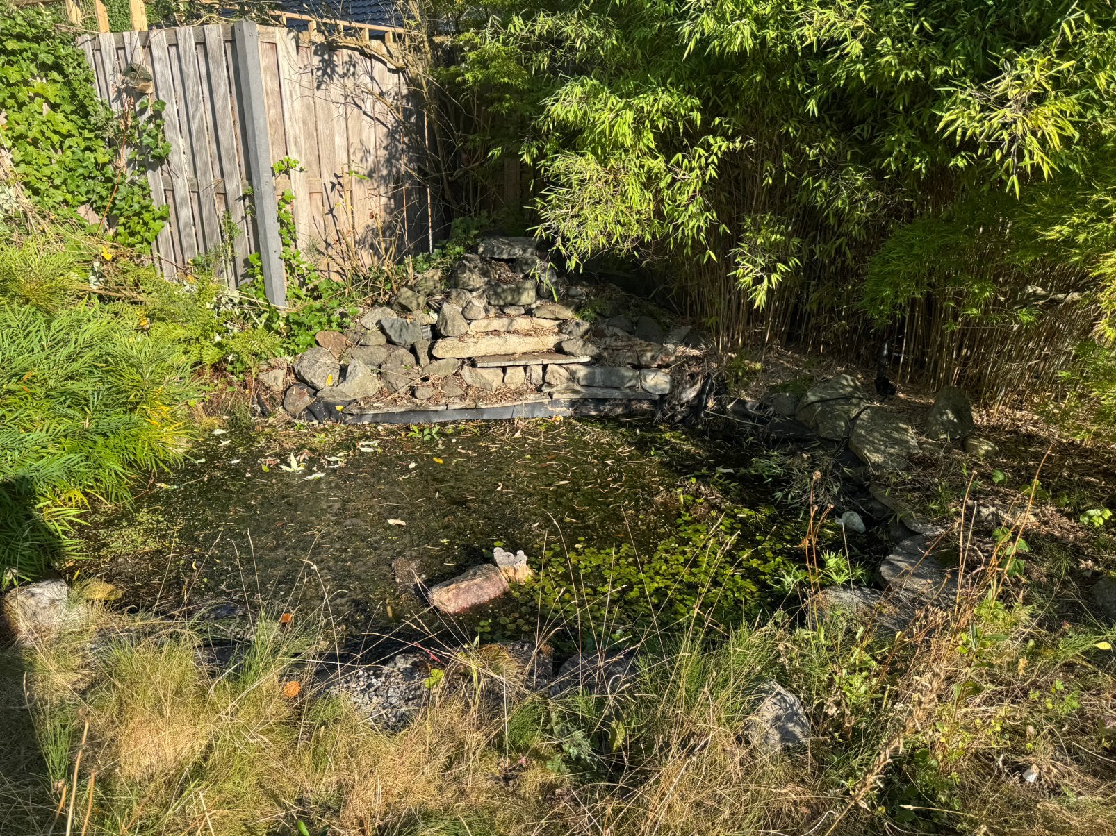 Partij rotsstenen voor rond vijver + vijverfolie, Tuin en Terras, Ophalen, Zo goed als nieuw