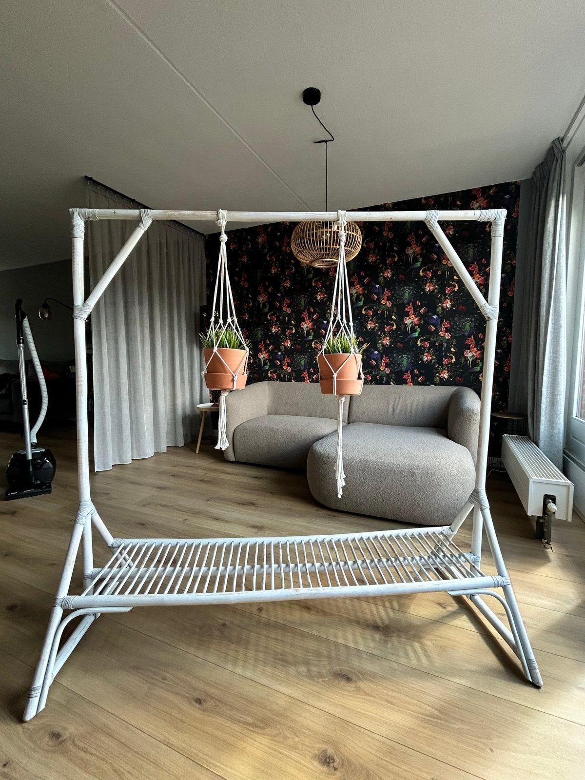 Bamboe standaard, room divider, Ophalen, Gebruikt