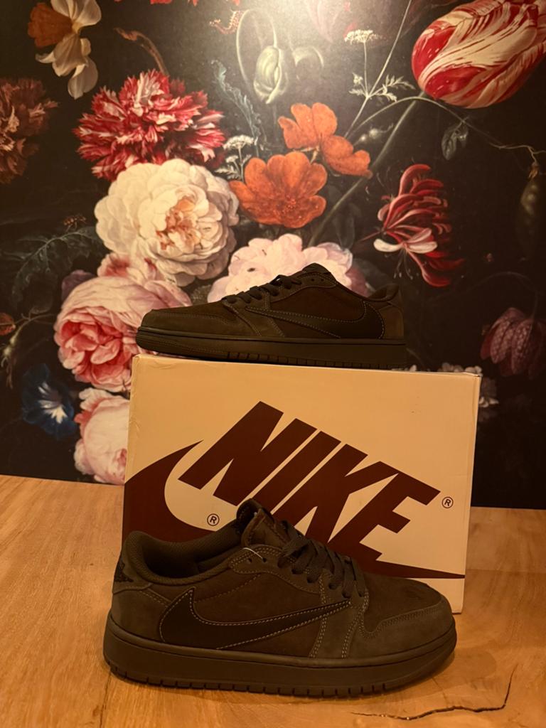 Travis scott schoenen sneakers velvet brown 39 t/m 44, Ophalen of Verzenden, Nieuw, Bruin