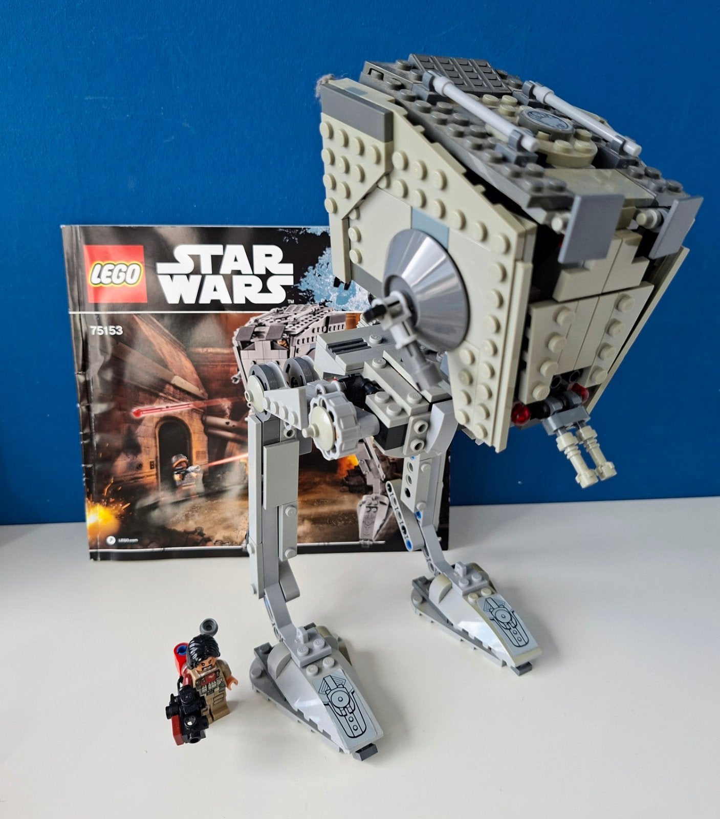 LEGO Star Wars 75153 - AT-ST Walker (Rogue One) + Boekje, Ophalen of Verzenden, Gebruikt, Lego