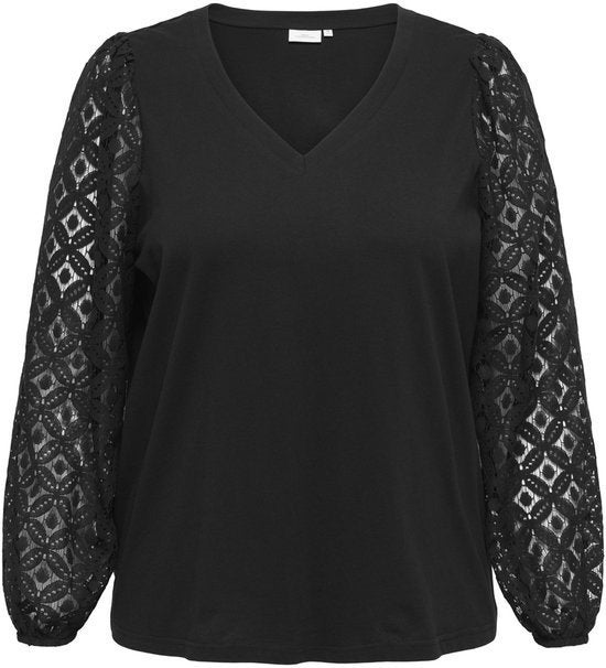 Zwart shirt Careffie van Only Carmakoma Maat 46/48 M, O, O, Maat 46/48 (XL) of groter, Nieuw