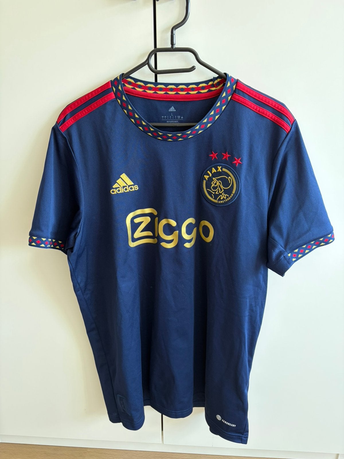 Ajax uitshirt 2022/2023 Adidas – Heren maat L – Origineel, Ophalen of Verzenden, Zo goed als nieuw, Shirt