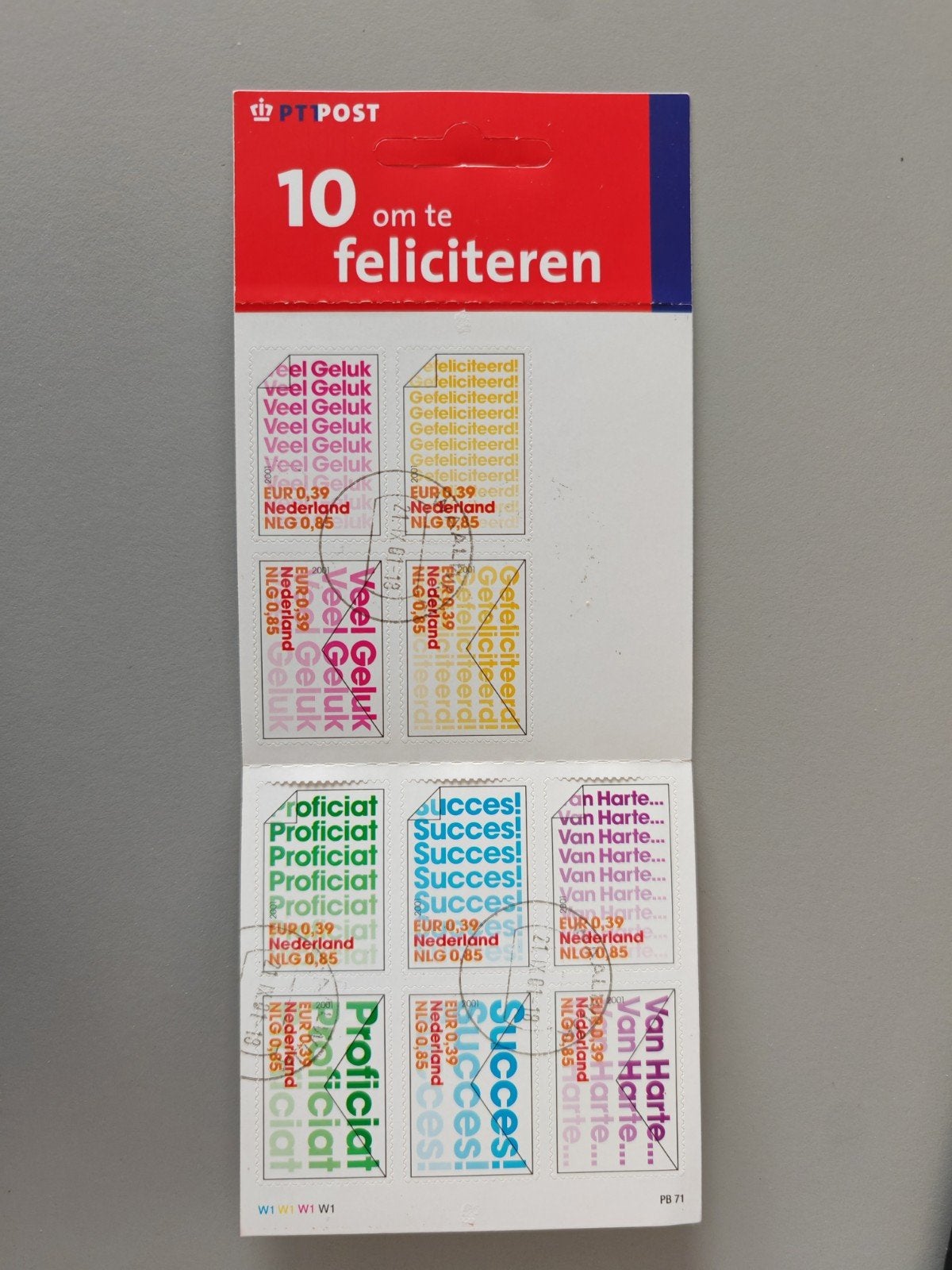 p 71 gestempeld. stempel Rijswijk, Ophalen of Verzenden, Na 1940, Gestempeld