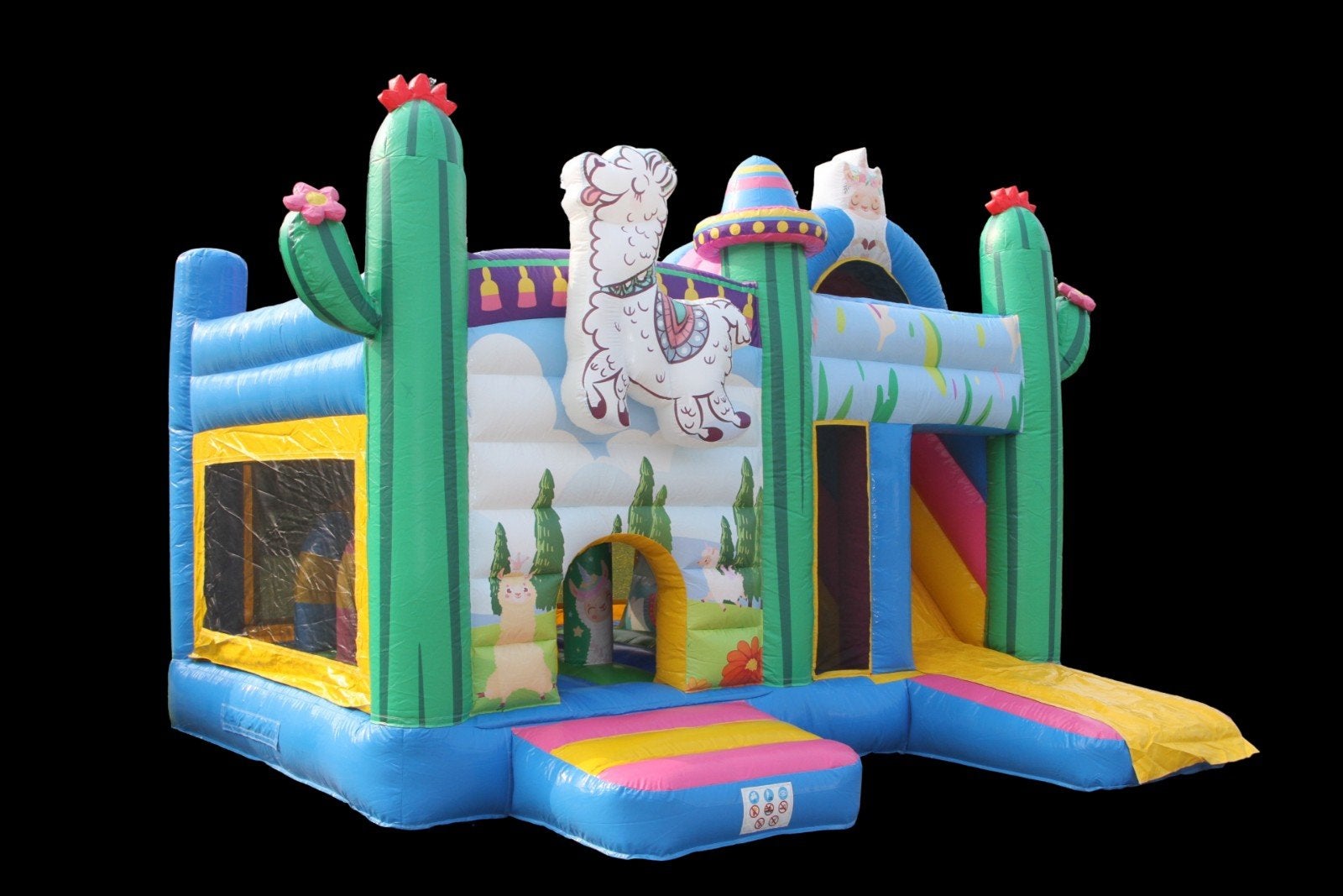 te koop mooi nieuw springkussen multiplay alpaca 5,1 x 4,5 m, Ophalen of Verzenden, Nieuw, Verjaardag