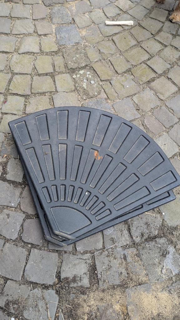Parasolvoet tegels - set van 8, Tuin en Terras, Parasols, Ophalen of Verzenden, Minder dan 1 meter, Parasolvoet