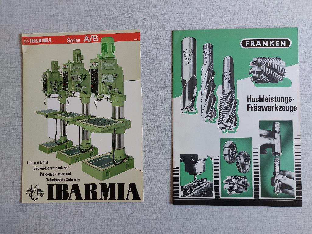 Brochures / folders FRANKEN & IBARMIA Machines / gereedschap, Ophalen of Verzenden, Gelezen, Catalogus