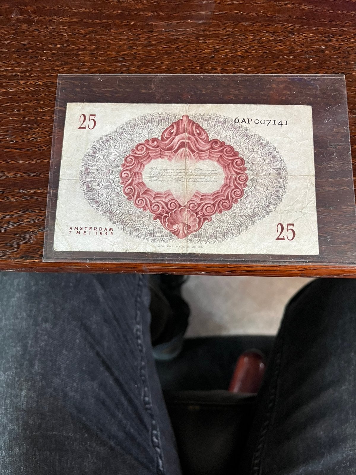 25 gulden biljet 1945, Ophalen of Verzenden, 25 gulden
