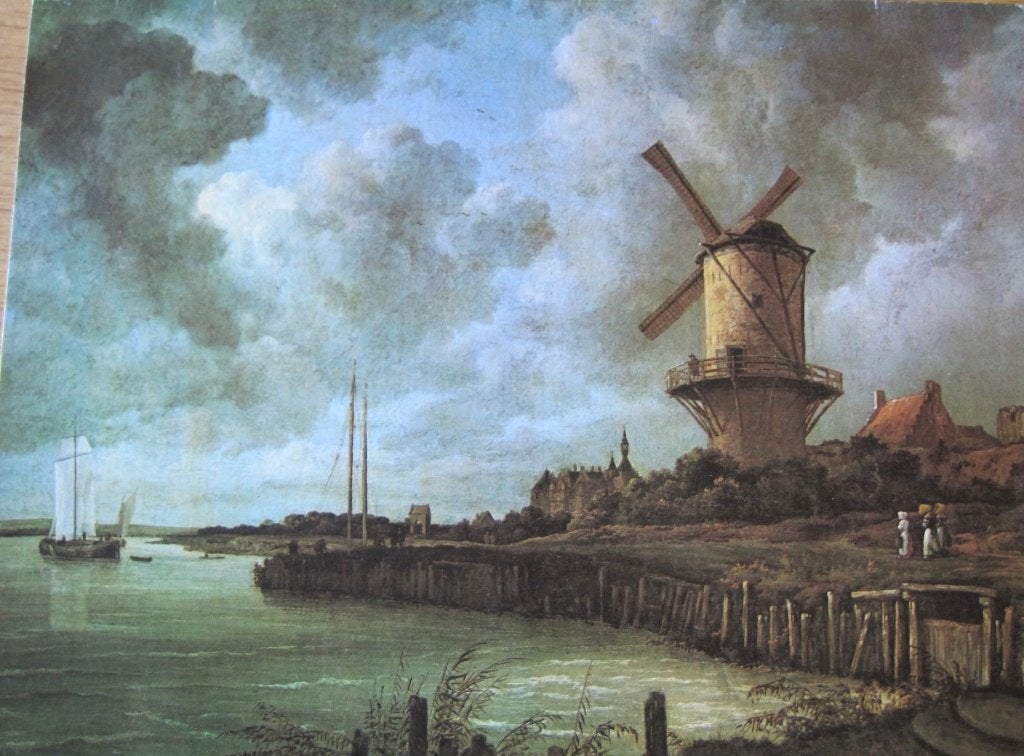 Jacob van Ruisdael - de molen bij Wijk bij Duurstede, Ophalen of Verzenden, 1980 tot heden, Gelopen, Overige thema's