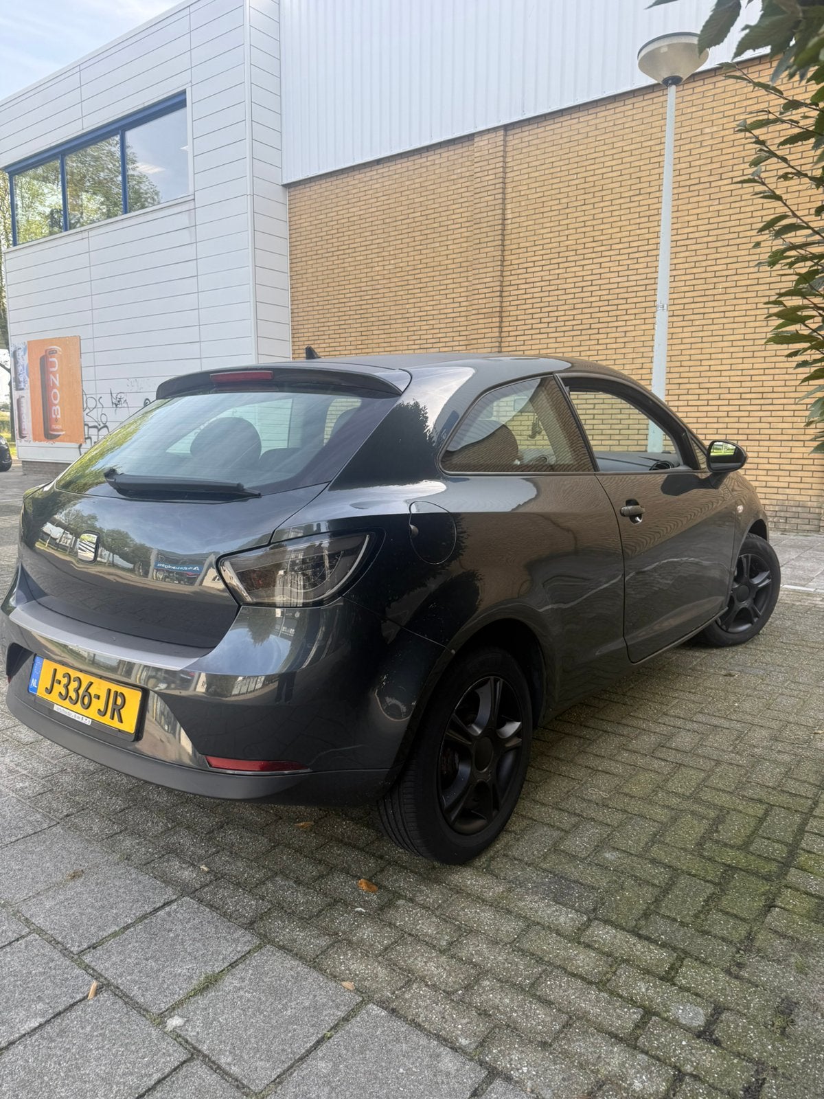 Seat Ibiza 1.4 63KW 3-DRS 2008 2010 Grijs met APK, Auto's, Voorwielaandrijving, 40 €/maand, Zwart, 4 cilinders