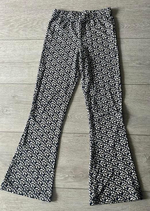 Zgan flared pant blauw wit 128, Ophalen of Verzenden, Zo goed als nieuw, Meisje, Broek