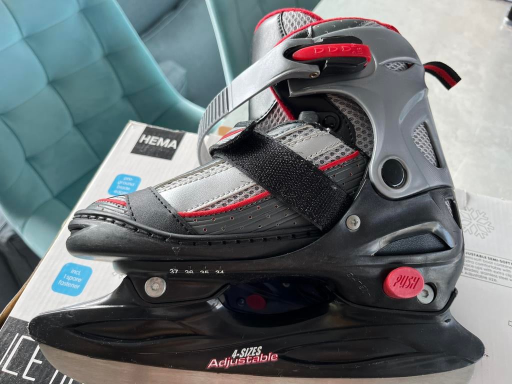 Ice Hockey schaatsen Hema verstelbaar van maat 34 t/m 37, Zo goed als nieuw, IJshockeyschaatsen, Ophalen, Overige merken