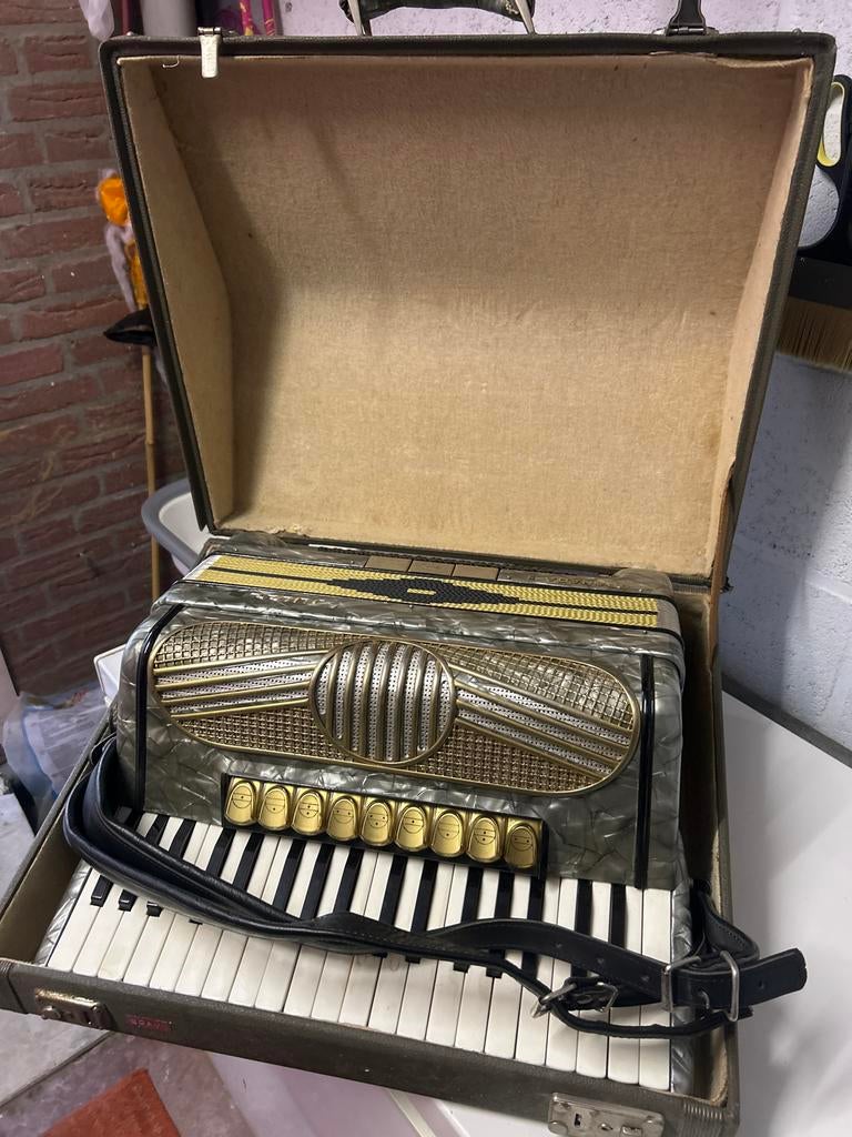Edav Granada 2 Accordeon met koffer en riemen, Overige merken, Gebruikt, Overige formaten, Met koffer