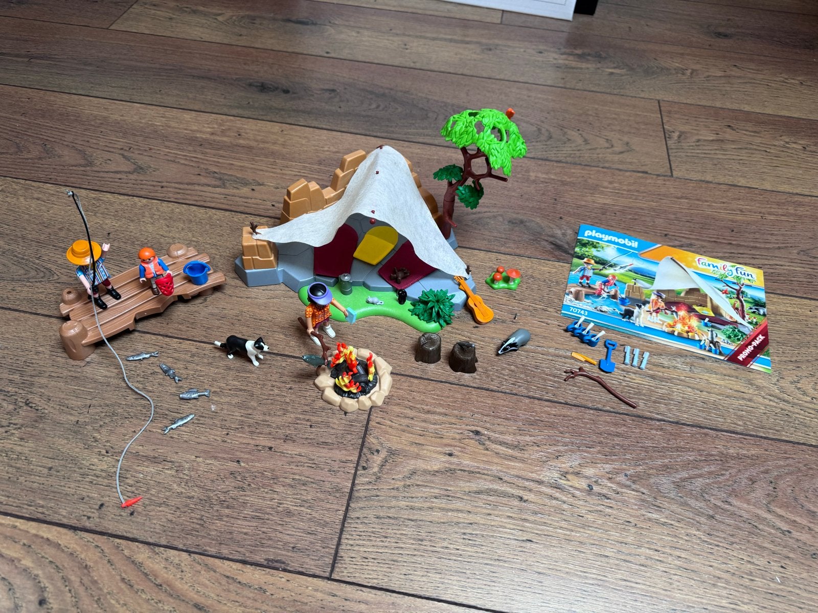 Playmobil Family Fun Campingtrip (70743) - Zo goed als nieuw, Complete set, Overige typen, Zo goed als nieuw, Family fun
