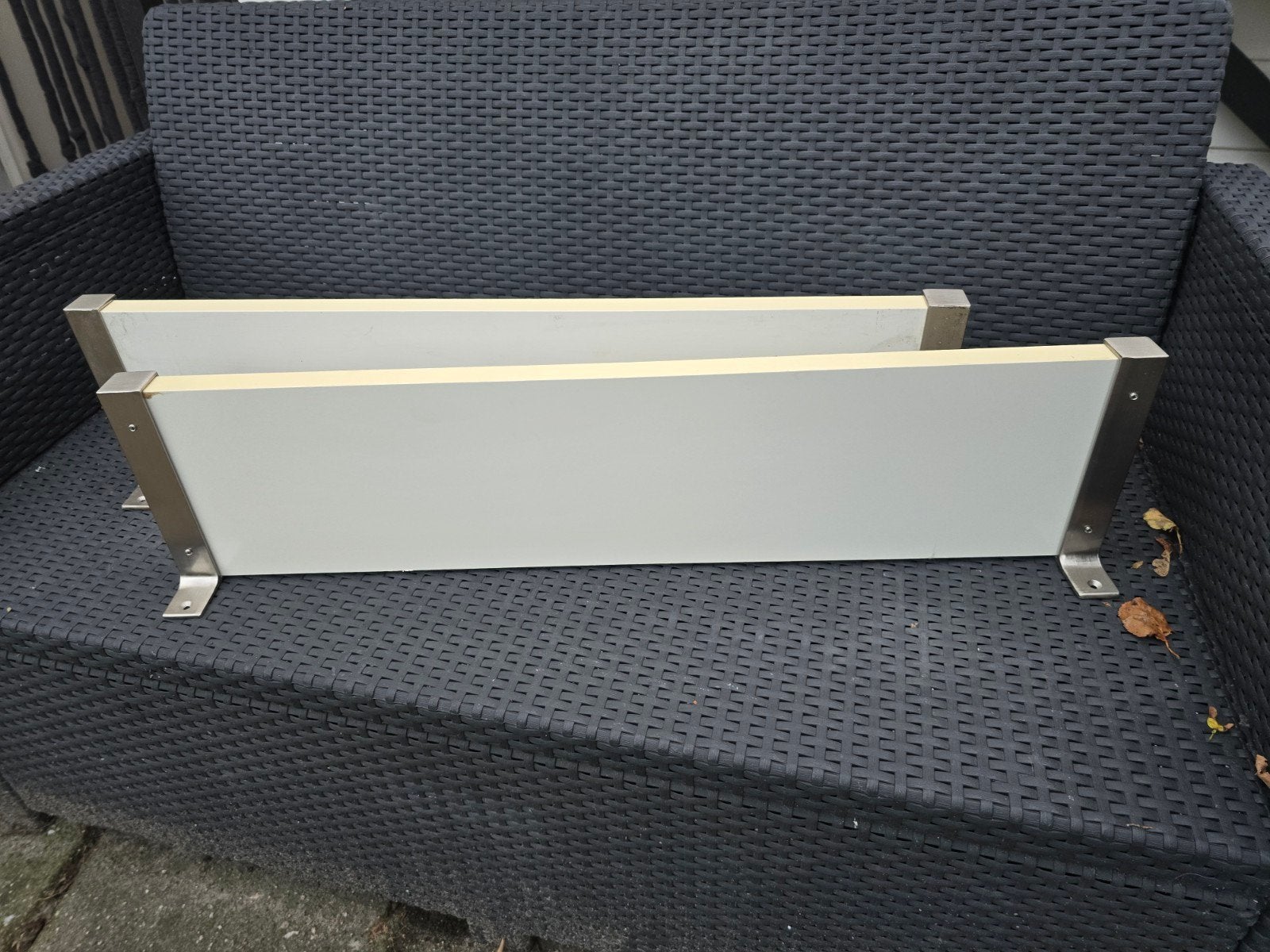 2x IKEA EKBY JÄRPEN wandplank 80 cm + BJÄRNUM dragers, Ophalen, Gebruikt