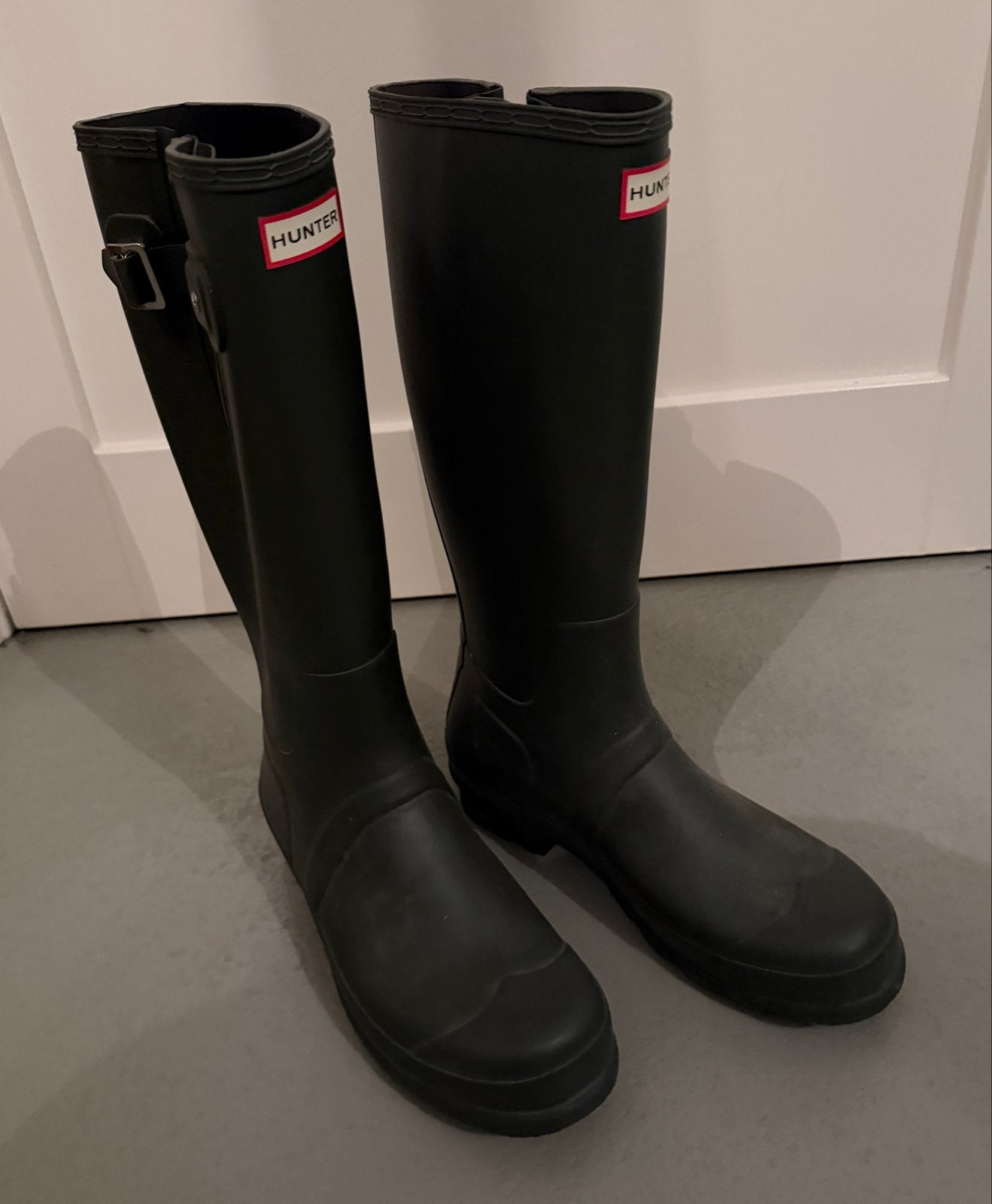 Hunter regenlaarzen - Heren Maat 45/46, Ophalen of Verzenden, Zo goed als nieuw, Overige kleuren, Regenlaarzen
