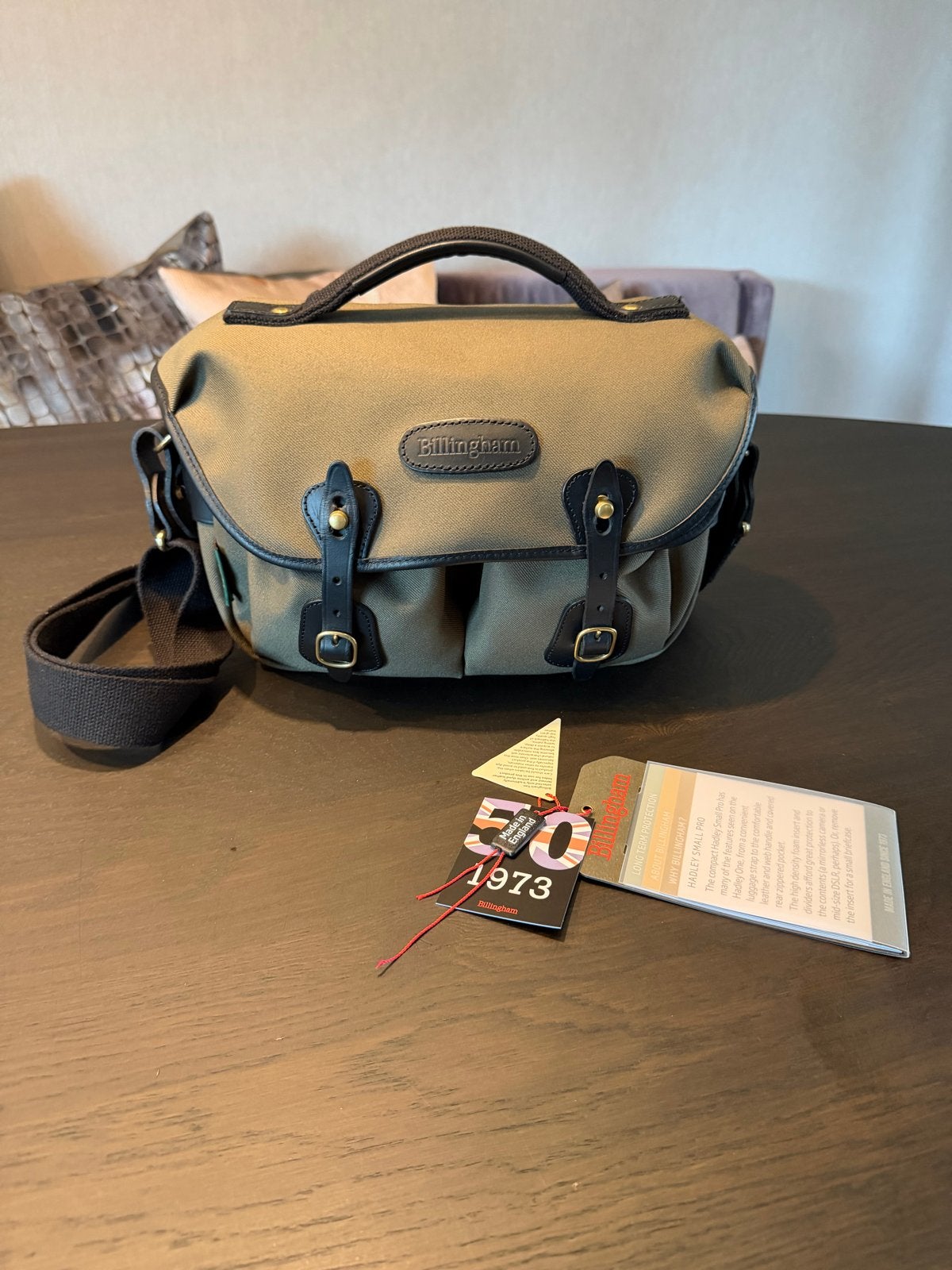 Billingham Hadley small pro, Gevoerd, Ophalen of Verzenden, Zo goed als nieuw, Groen