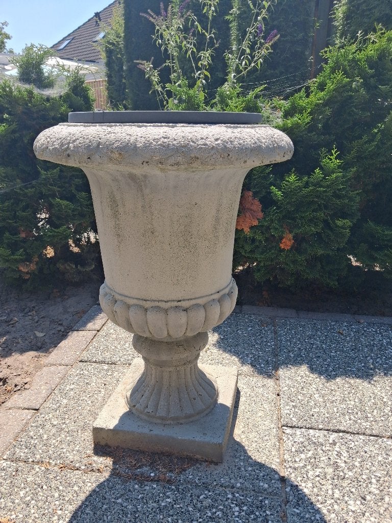 Betonnen bloempot, Tuin en Terras, Ophalen, 40 cm of meer, Rond, Tuin