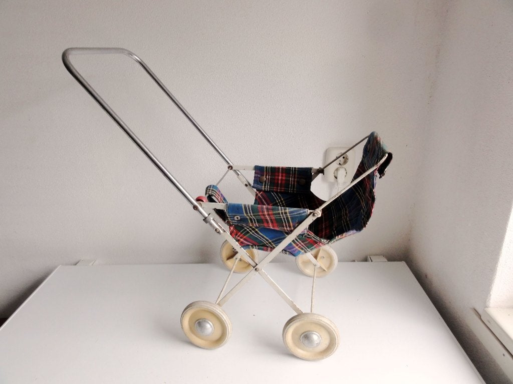 Poppenwagentje, wandelwagentje, antiek, Antiek en Kunst, Antiek | Speelgoed, Ophalen of Verzenden