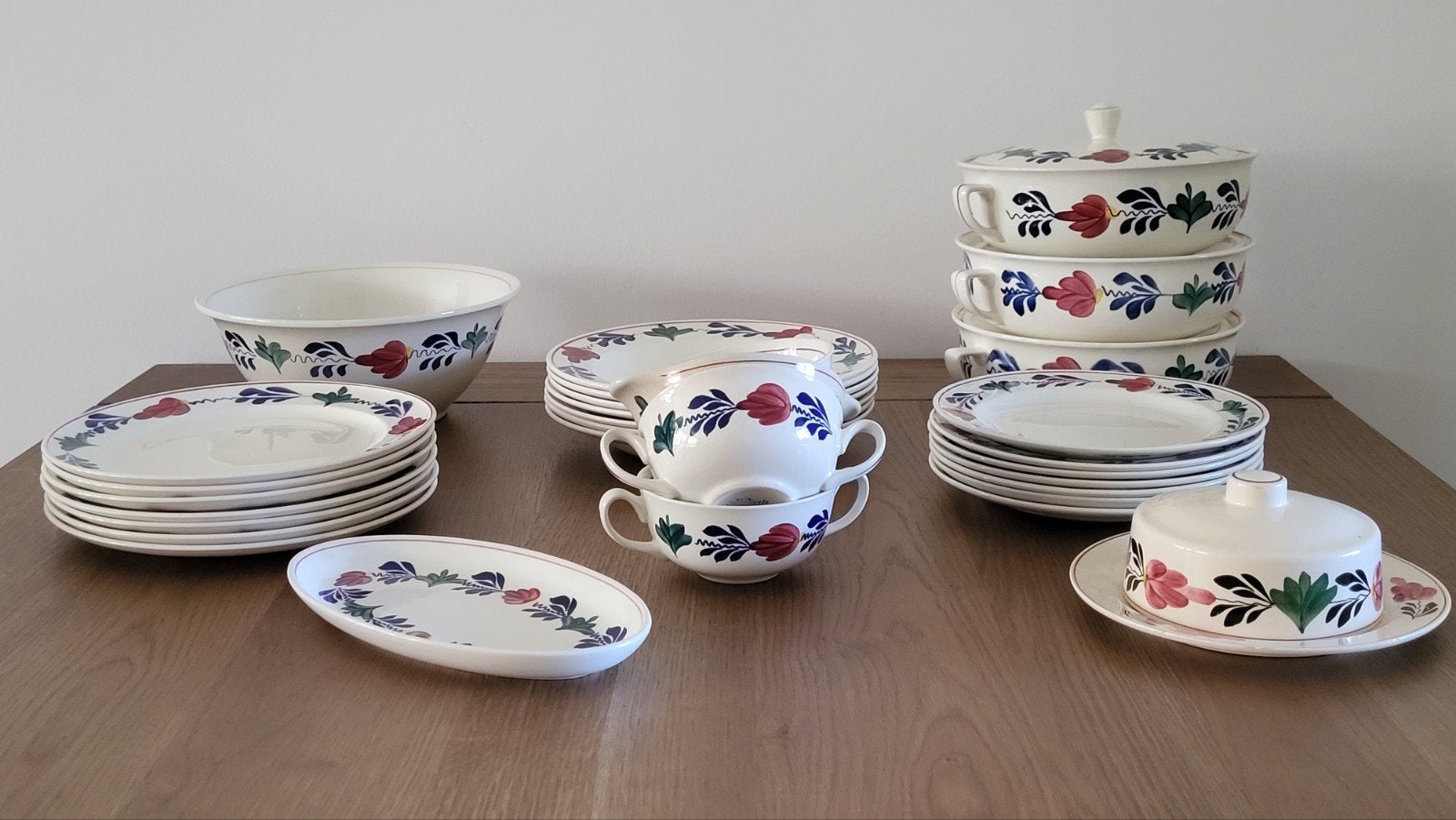 Brabants Bont Servies - Diverse onderdelen, Huis en Inrichting, Gebruikt, Overige merken, Keramiek, Landelijk/Boerenbont