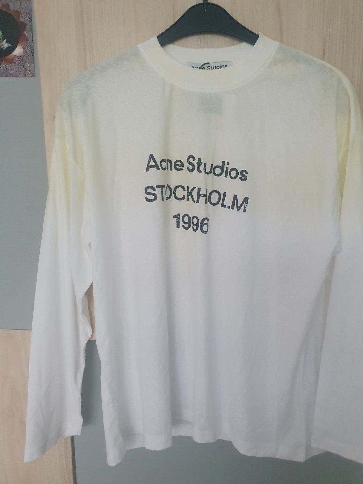 Acne Studios Stockholm 1996 T-shirt Lange Mouw, Ophalen of Verzenden, Nieuw, Wit