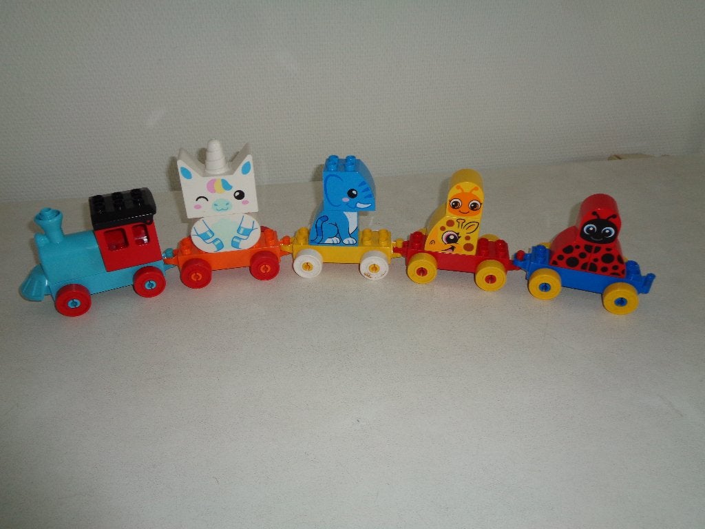 Duplo dieren trein., Kinderen en Baby's, Ophalen of Verzenden, Zo goed als nieuw, Duplo