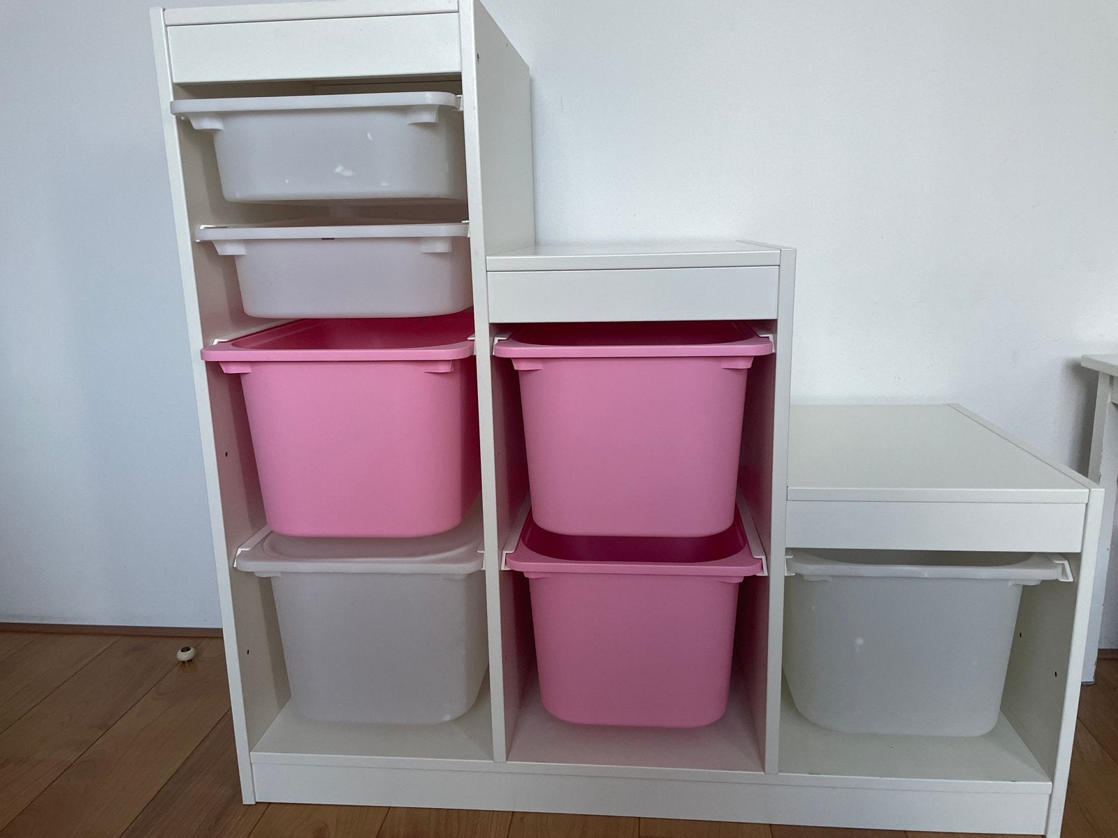 IKEA Trofast Opbergcombinatie met Bakken - Wit/Roze, Ophalen, Gebruikt, Kast