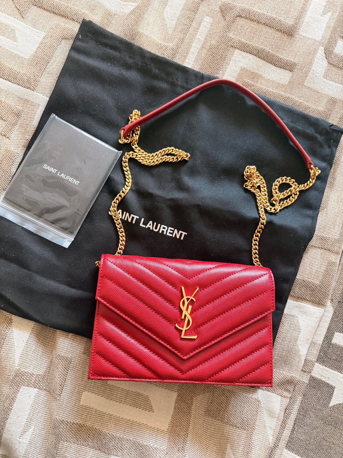 Nieuwe Yves Saint Laurent YSL tas rood, Ophalen of Verzenden, Nieuw, Rood, Schoudertasje