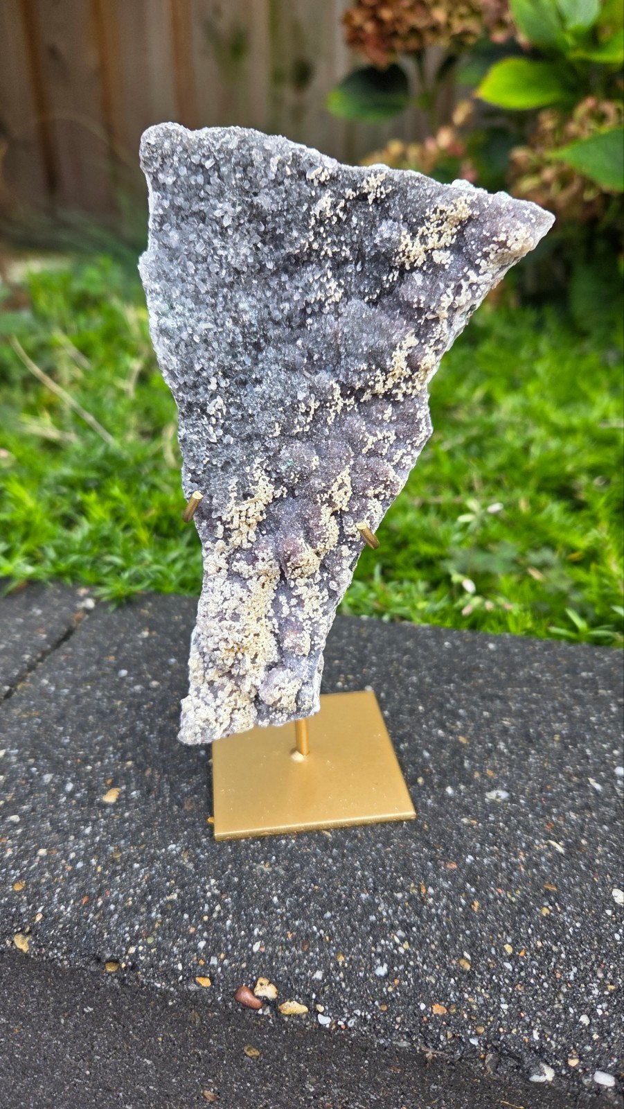 Zeoliet op standaard - 150 gram, 15,5 cm hoog, Ophalen of Verzenden