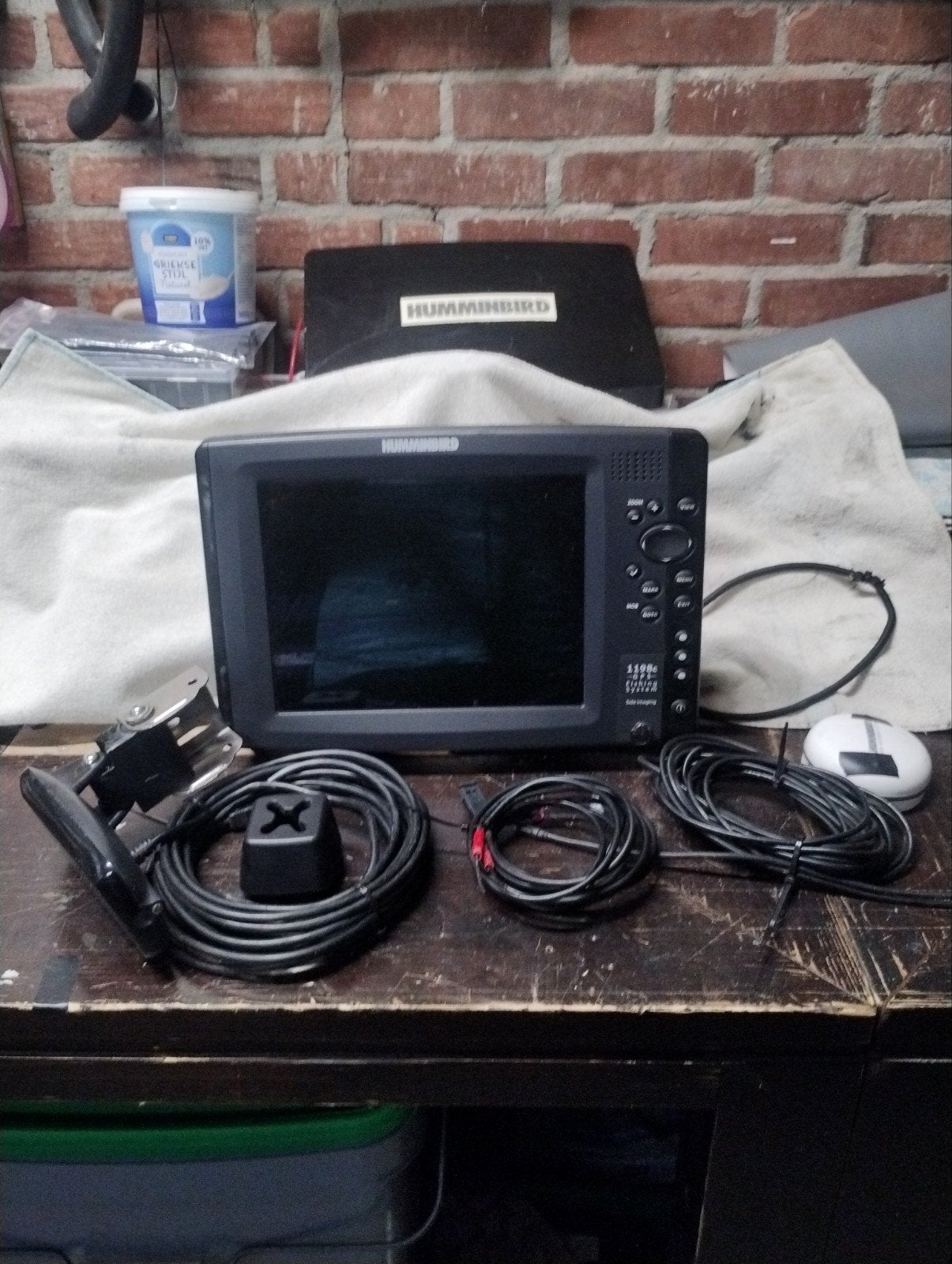 Humminbird 1198c SI  Fishfinder/Kaartplotter met t, Ophalen, Gebruikt, Kaartplotter of Fish Finder