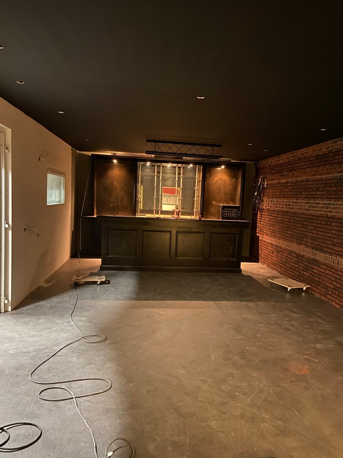 Complete Bar met Achterwand voor Mancave of Kantine, Zakelijke goederen, Horeca | Meubilair en Inrichting, Ophalen, Gebruikt