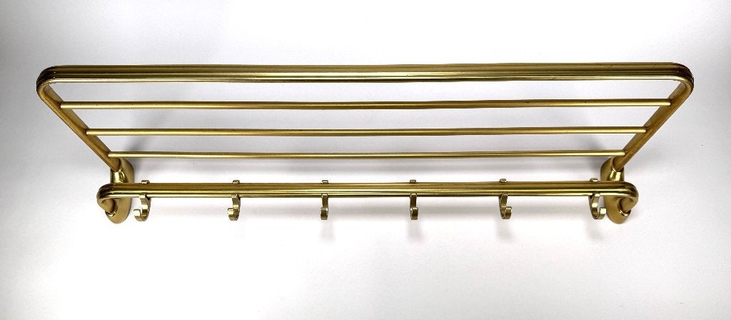 1367. Aluminium kapstok, ca. 1960, Ophalen, Metaal, Wandkapstok, Minder dan 100 cm