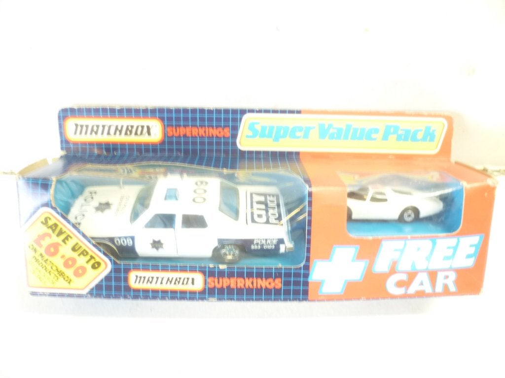Matchbox 1986 Superkings Value Pack Plymouth Gran Fury auto, Ophalen of Verzenden, Nieuw, Auto, Matchbox