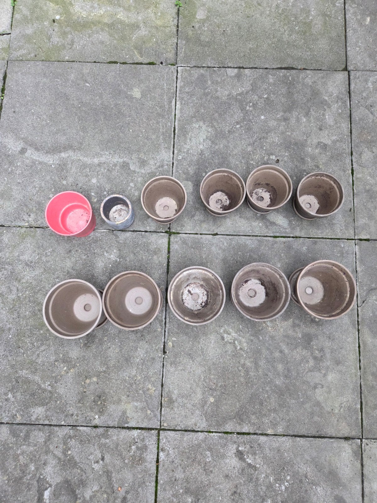 Bloempotten, Tuin en Terras, Ophalen, Rond, Aardewerk, Minder dan 40 cm